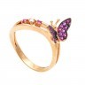 Кольцо Roberto Bravo Monarch Butterfly с сапфирами и бриллиантом