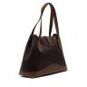 Жіноча Італійська сумка Ripani з натуральної гладкої шкіри коричневого кольору