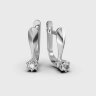 Сережки у білому золоті, з діамантами 348881121