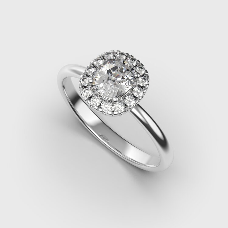 Каблучка у білому золоті, з діамантами 248911121