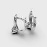 Сережки у білому золоті, з діамантами 348901121