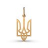 Подвеска «Тризуб» из красного золота 124942400