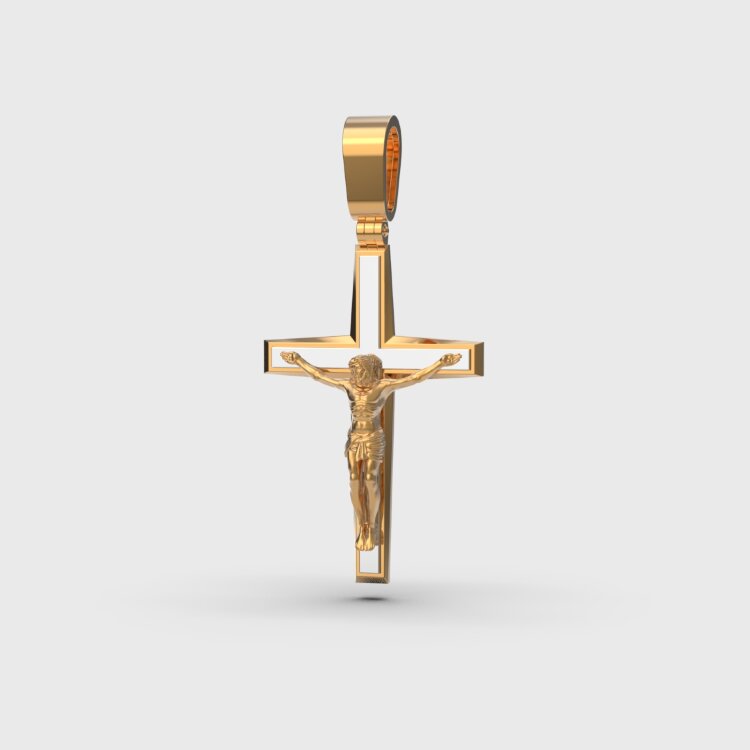 Хрест «Розп’яття» у комбінованому золоті 149171300