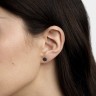 Серьги из белого золота с черными бриллиантами 333331122