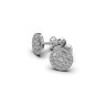 Серьги из белого золота с бриллиантами 341761121