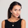 Серьги Misis с жемчугом и дымчатым кварцем