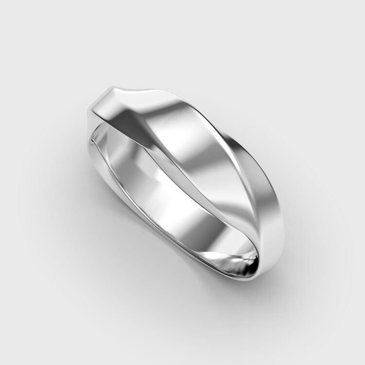 Обручка чоловіча у білому золоті 247011100 Обручка чоловіча у білому золоті 247011100