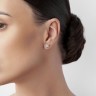 Серьги-трансформеры из белого золота с бриллиантами 327271121