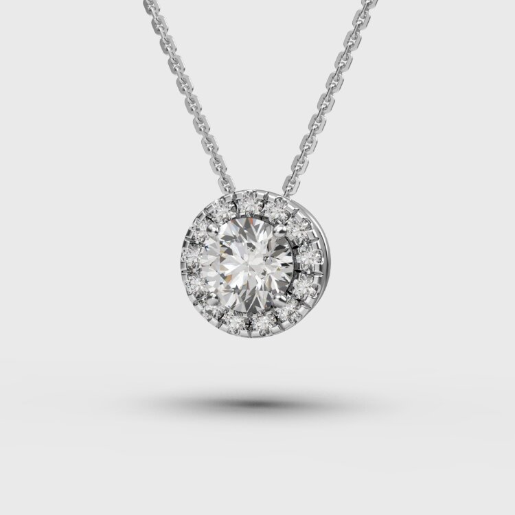 Кольє у білому золоті, з діамантами 746911121