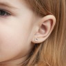 Сережки «Серце» з білого золота, з діамантами 317641121