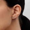 Сережки «Серце» з білого золота, з діамантами 317641121