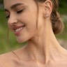 Сережки з білого золота, з діамантами 333811121