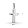 Крестик з білого золота 19861100