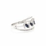 Кольцо Roberto Bravo Diamond Love с сапфирами и бриллиантами.