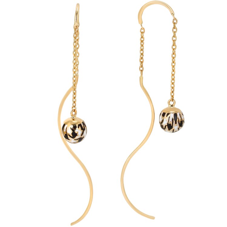 Сережки Pied de Poule з емаллю PPE000021-00