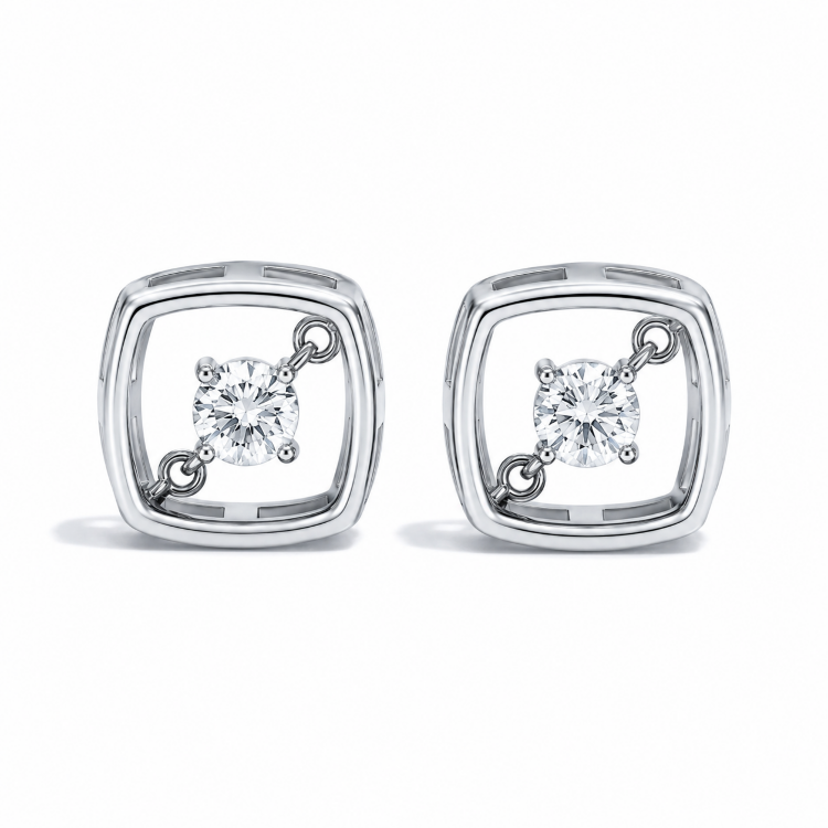 Сережки Diamond Love з діамантами HP23974
