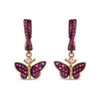 Серьги Roberto Bravo Monarch Butterfly с сапфирами и бриллиантами
