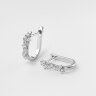 Сережки у білому золоті, з діамантами 347911121