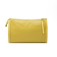 Женская Итальянская сумка Ripani из натуральной  кожи желтого цвета
