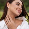 Сережки з білого золота, з діамантами 334461122