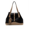 Женская Итальянская сумка Ripani из натуральной гладкой кожи коричневого цвета 