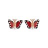 Серьги Roberto Bravo Monarch Butterfly с эмалью и бриллиантами