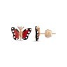 Серьги Roberto Bravo Monarch Butterfly с эмалью и бриллиантами