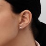 Сережки «Серце» з білого золота 317671100