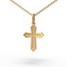 Крестик "Міні" з червоного золота, з діамантами 13362421