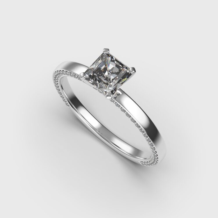 Каблучка у білому золоті, з діамантами 247161121