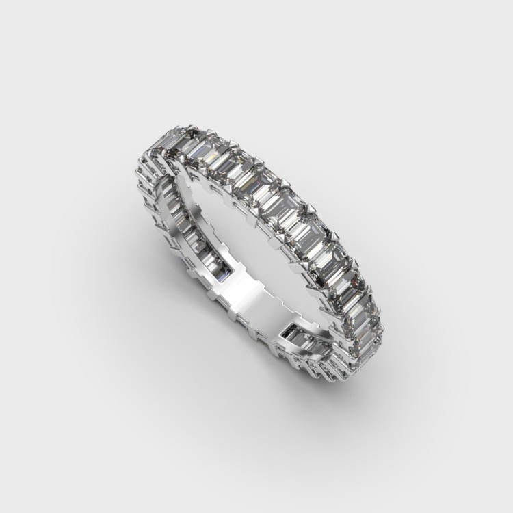 Перстень з білого золота, з діамантами 242541121