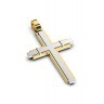 Крестик з комбінованого золота 11832400