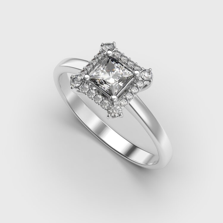 Каблучка у білому золоті, з діамантами 248671121