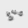 Серьги из белого золота с бриллиантами 342791121