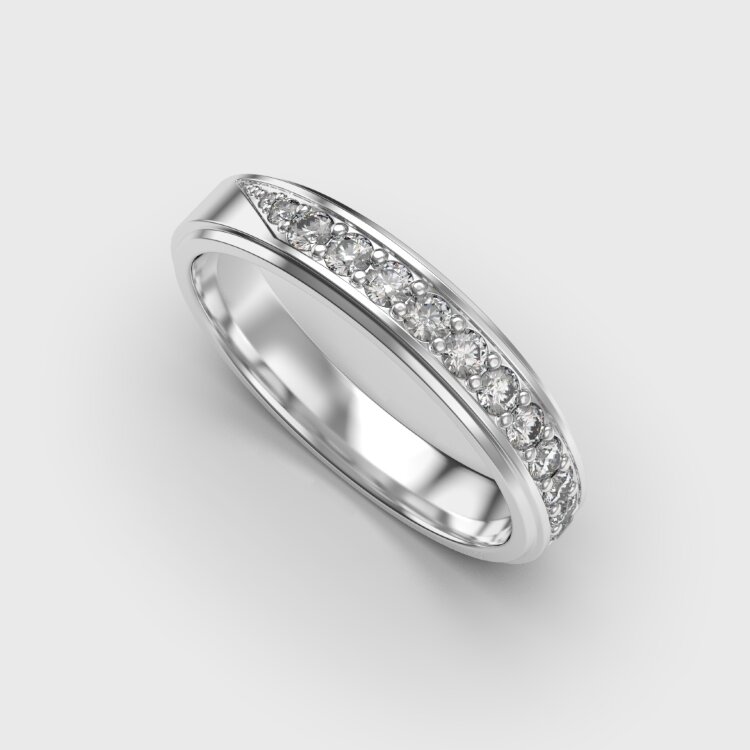 Обручка у білому золоті, з діамантами 247601121