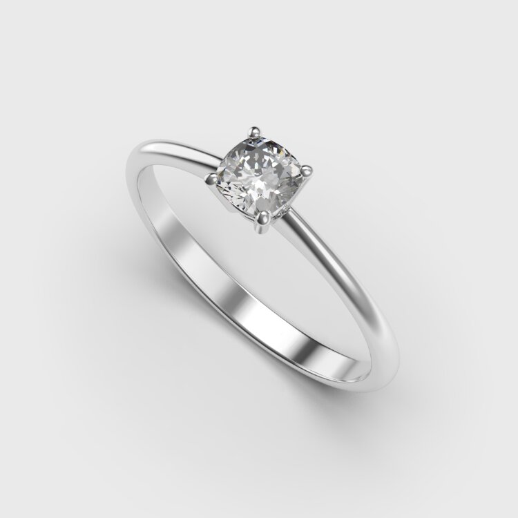 Каблучка у білому золоті, з діамантом 248701121