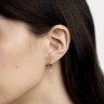Сережки з жовтого золота, з діамантами 322983121