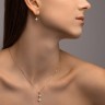 Сережки з жовтого золота, з діамантами 322983121