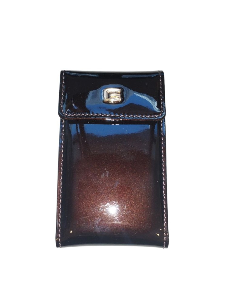 Візитниця шкіряна Facebag коричневого кольору 6421-DR-08