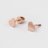 Сережки «Серце» з червоного золота 317682400