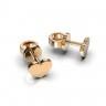 Сережки «Серце» з червоного золота 317682400