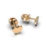 Сережки «Серце» з червоного золота 317682400