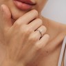 Кольцо из белого золота с бриллиантом 24361121.
