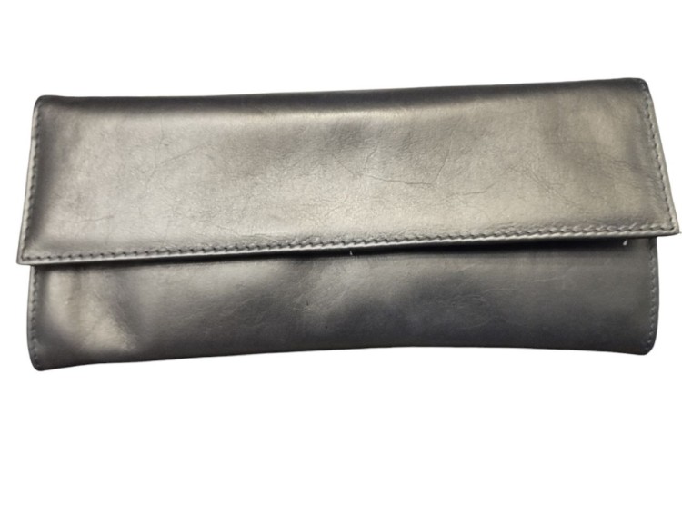 Шкіряний клатч синього кольору Facebag 6022-BM