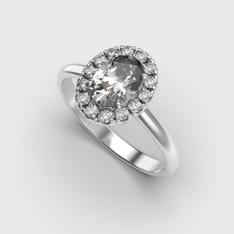 Каблучка у білому золоті, з діамантами 248791121