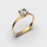 Каблучка у червоному золоті, з діамантом 248751321 Каблучка у червоному золоті, з діамантом 248751321