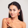 Кольцо Misis в форме крупного цветка с фианитами