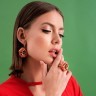 Кольцо Misis в форме крупного цветка с фианитами