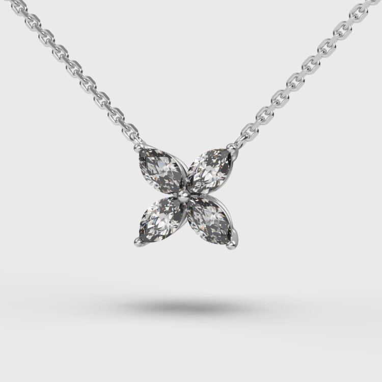 Кольє у білому золоті, з діамантами 748951121 Кольє у білому золоті, з діамантами 748951121