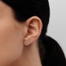 Сережки «Серце» з білого золота, з діамантами 327081121